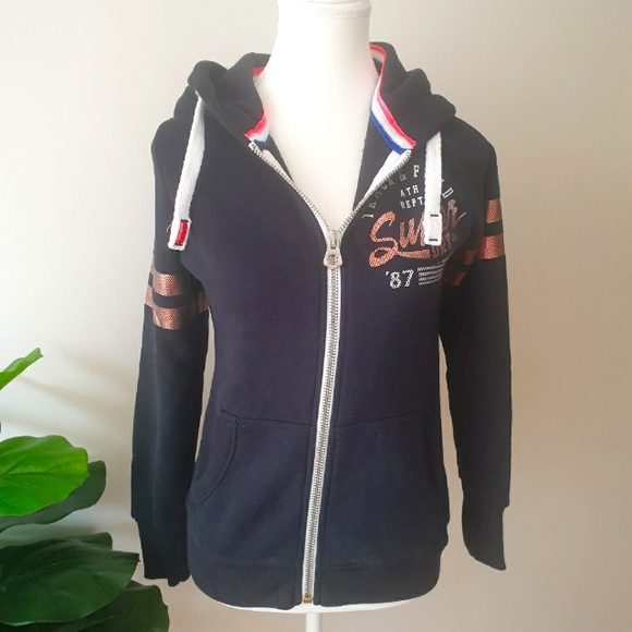 Superdry Tops - Superdry women’s black hoodie